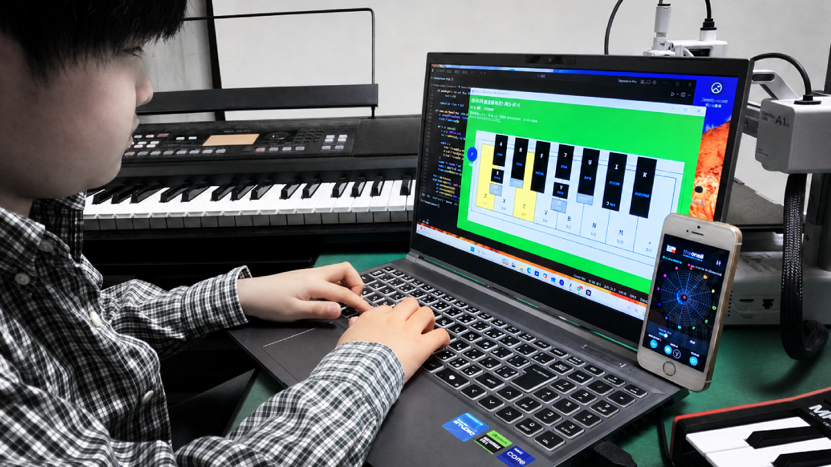 Implementation and Performance Trial of a Python Just-Intonation Keyboard Referencing Tanaka Shōhei’s Just-Intonation Organ