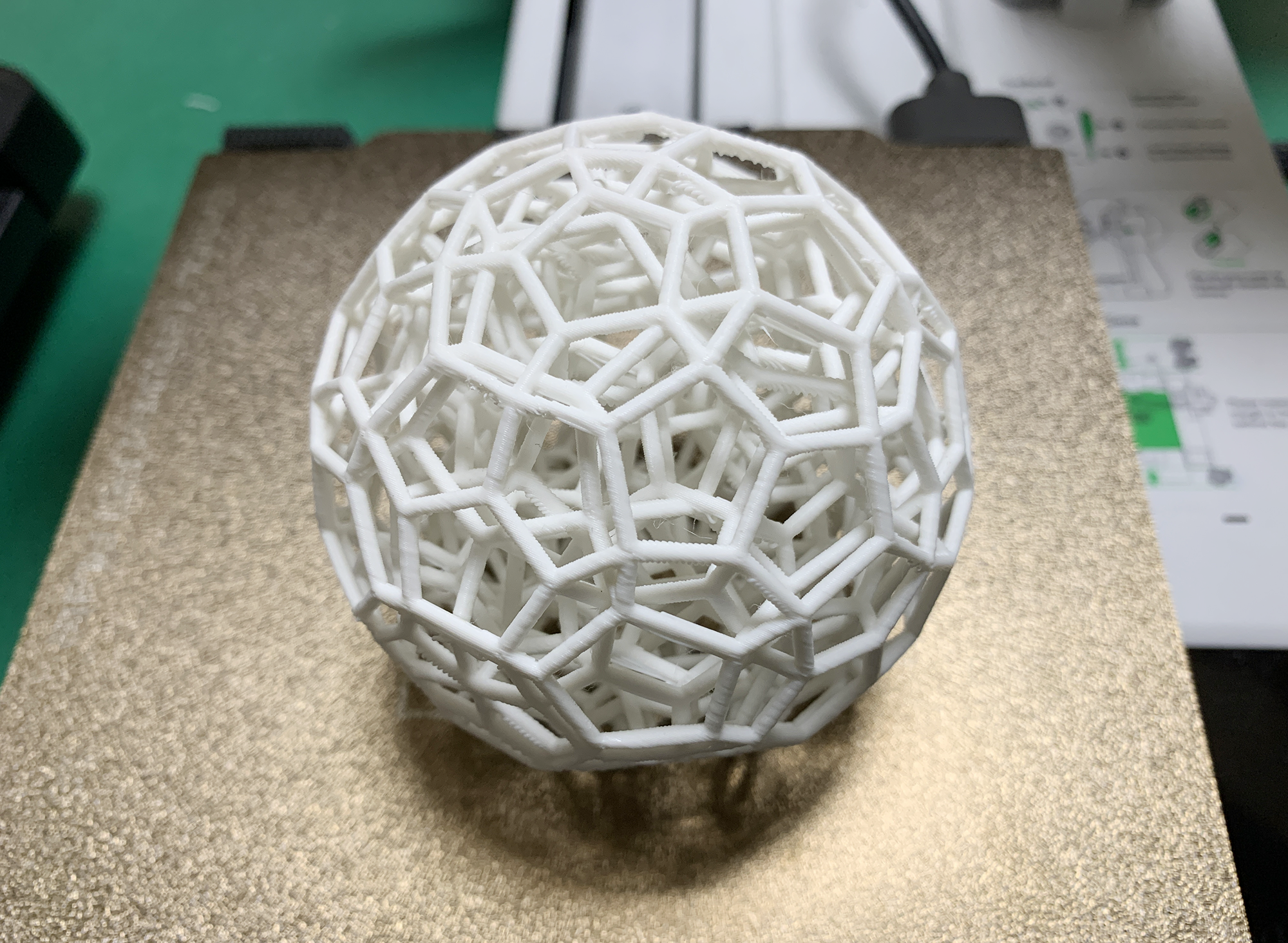 The 120-cell projection model after support removal