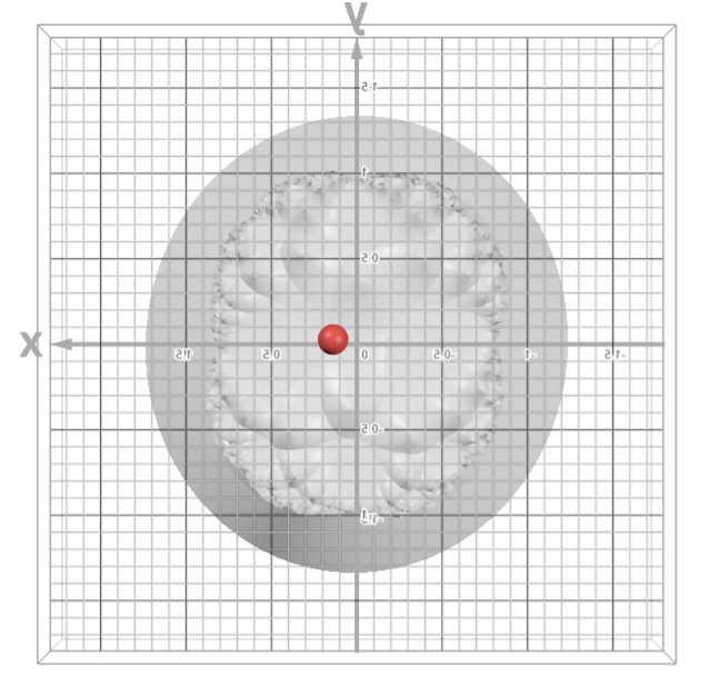 Bottom view of Julia set